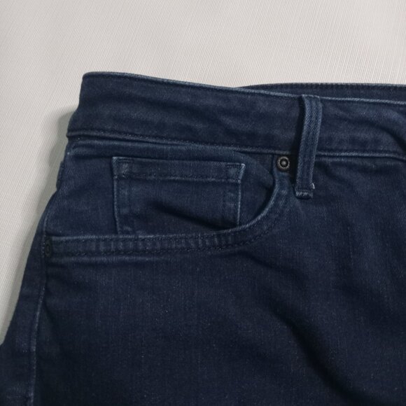 NYDJ Dark Denim Wash Barbara Bootcut Extra Long LiftXTuck Tech Jeans Women's 12 - Picture 9 of 12